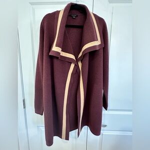 NWOT: Ann Taylor Burgundy Wrap Sweater